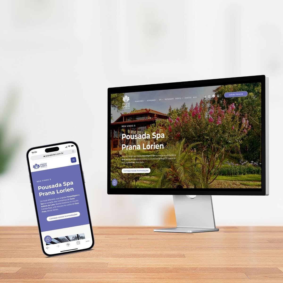 Prana Lorien Pousada Spa — Website